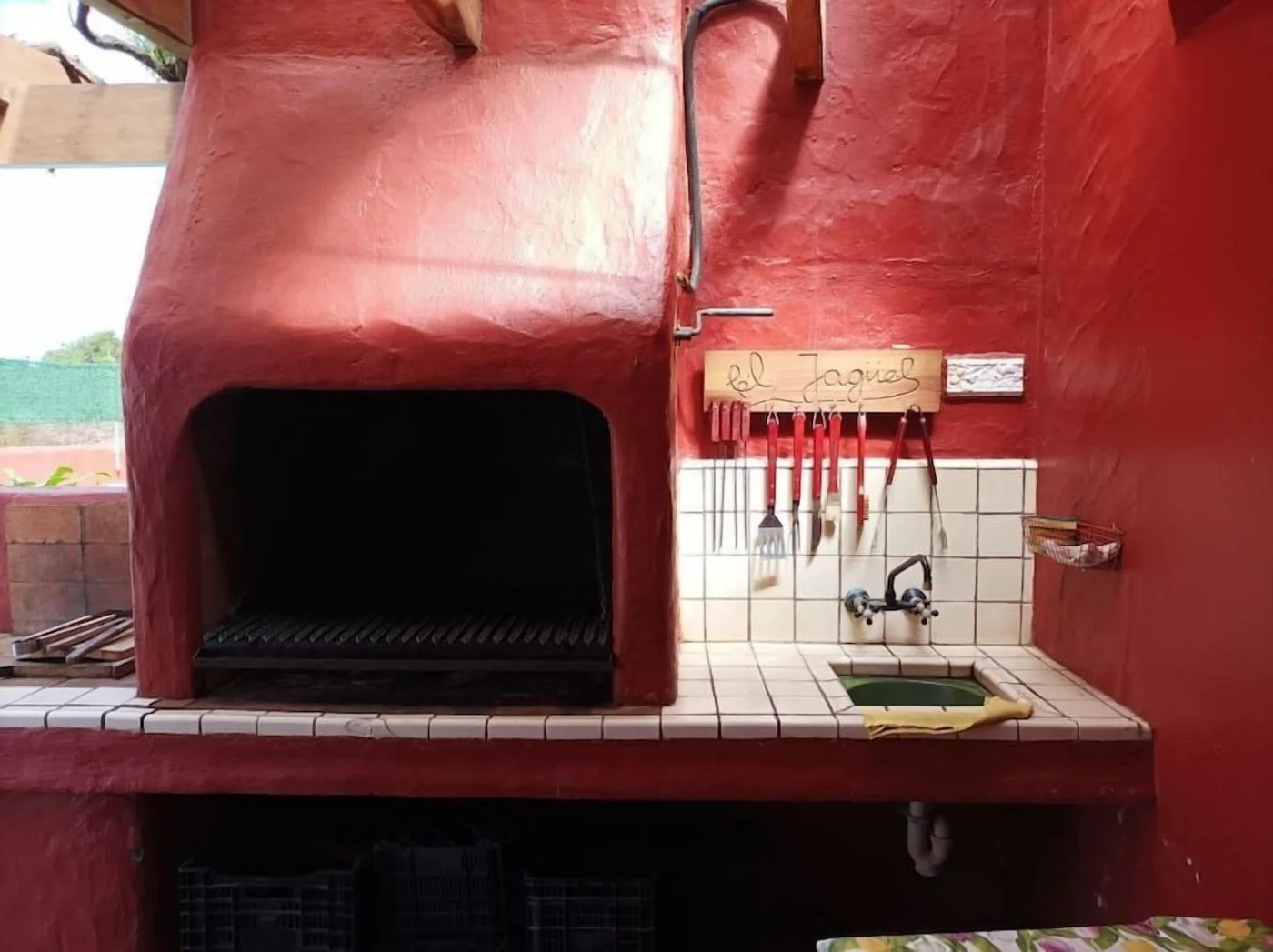 Horno de leña del porche